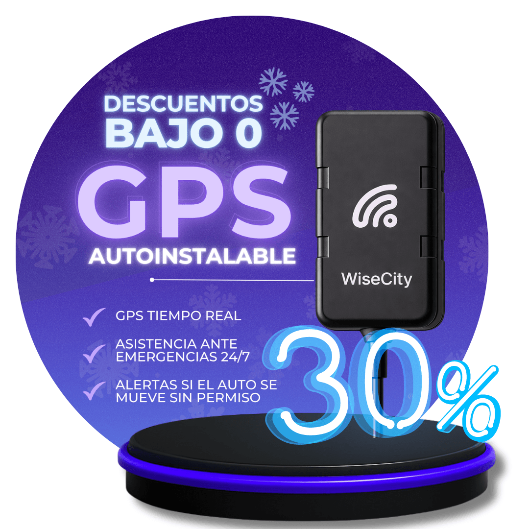 ❄️GPS WiseCity Autoinstalable | Plan Anual | Descuentos Bajo 0 - WiseCity Chile