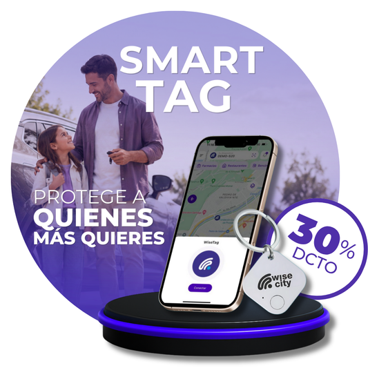WiseTag SOS Portátil 30% OFF | Plan Anual