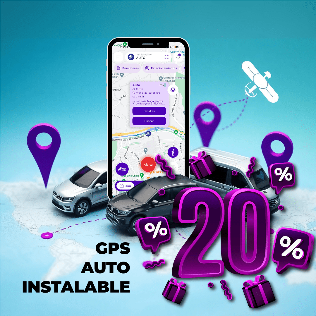 FIN DE AÑO SEGURO: 20% DE DESCUENTO - GPS para Auto Autoinstalable WiseCity | Monitoreo en Tiempo Real – Plan Anual - WiseCity Chile