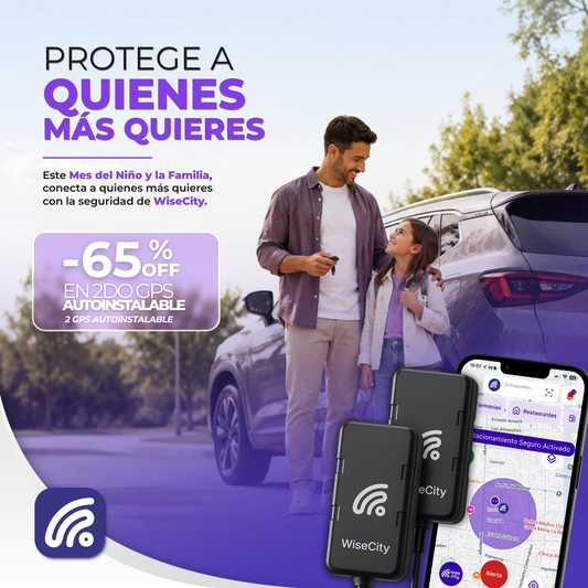Pack 2 GPS WiseCity Autoinstalables | Plan Anual